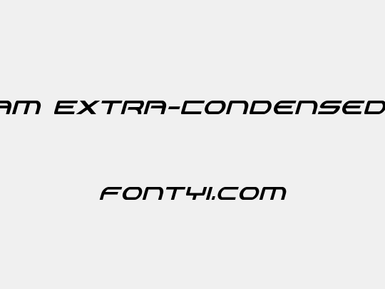 Antietam Extra-Condensed Italic