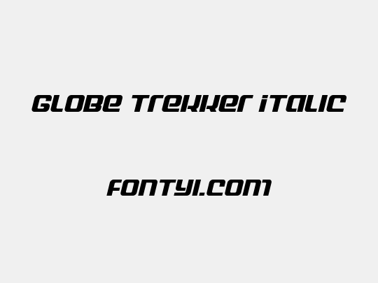 Globe Trekker Italic