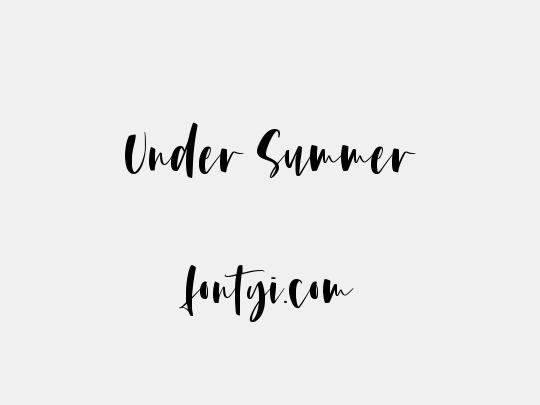 Under Summer