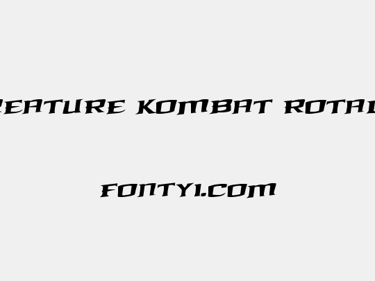 Kreature Kombat Rotalic