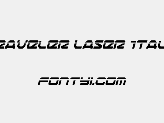 Traveler Laser Italic