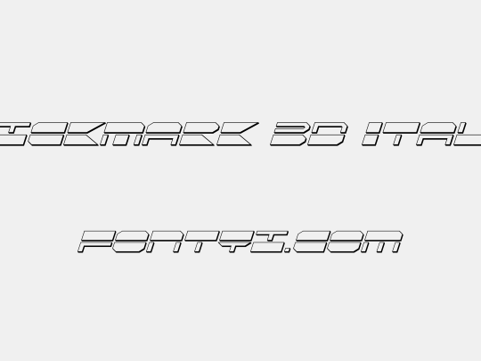 QuickMark 3D Italic