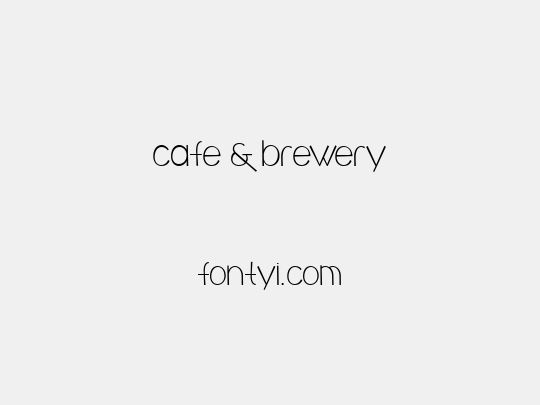 cafe & brewery