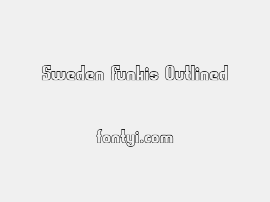 Sweden Funkis Outlined