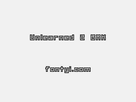 Unlearned 2 BRK