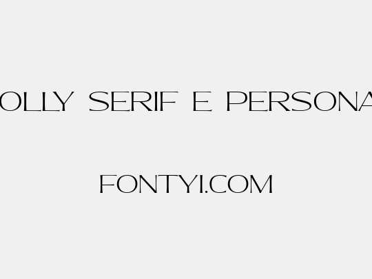 Molly Serif E PERSONAL