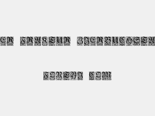 Unger-Fraktur Zierbuchstaben