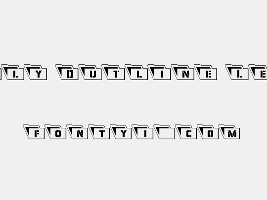 Eyes Only Outline Leftalic
