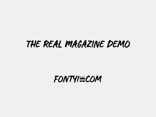 The Real Magazine Demo