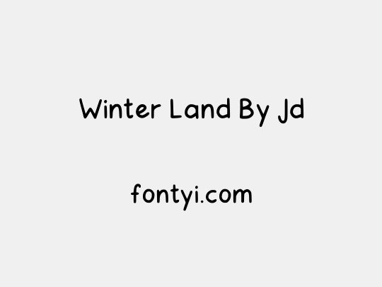 Winter Land By Jd
