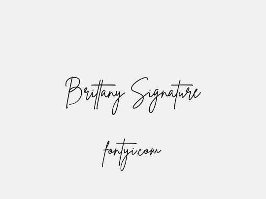 Brittany Signature