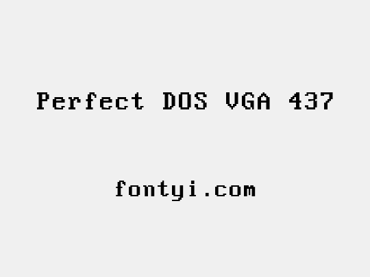 Perfect DOS VGA 437