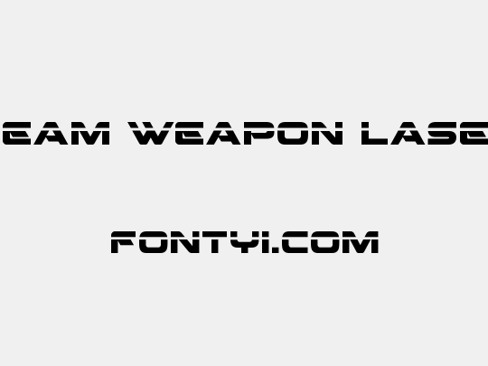 Beam Weapon Laser