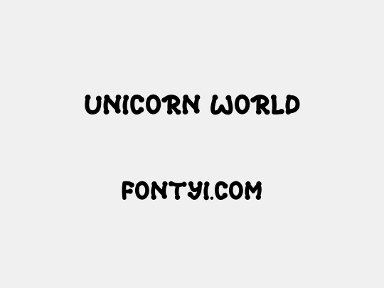 UNICORN WORLD