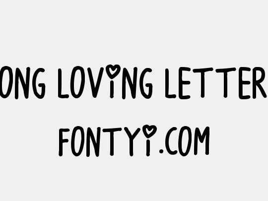 Long Loving Letters