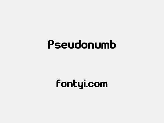 Pseudonumb