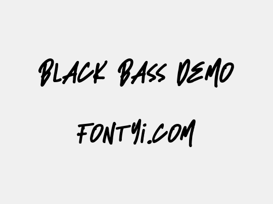 Black Bass Demo