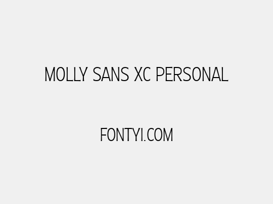 Molly Sans XC PERSONAL
