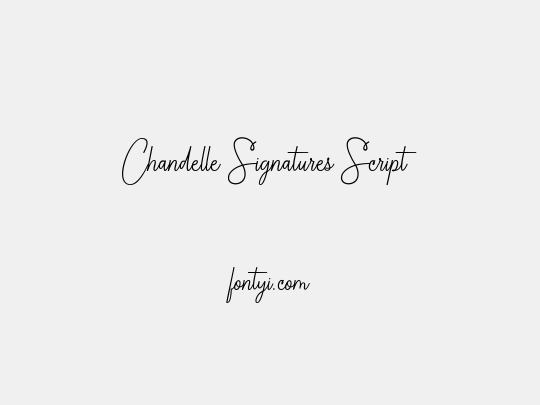 Chandelle Signatures Script