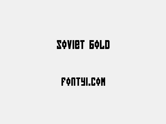 Soviet Bold