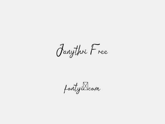 Janythri Free