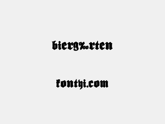 Bierg‰rten