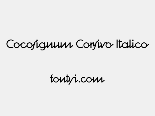 Cocosignum Corsivo Italico