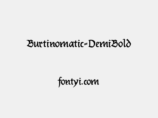 Burtinomatic-DemiBold