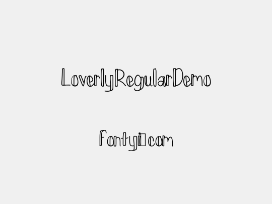 LoverlyRegularDemo