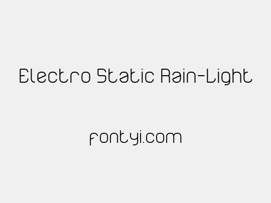 Electro Static Rain-Light