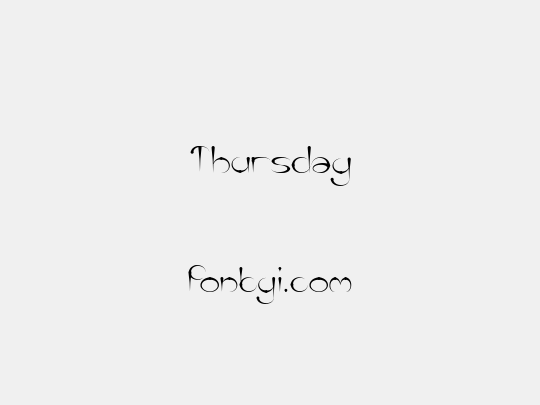 Thursday