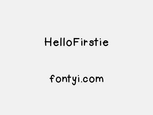 HelloFirstie