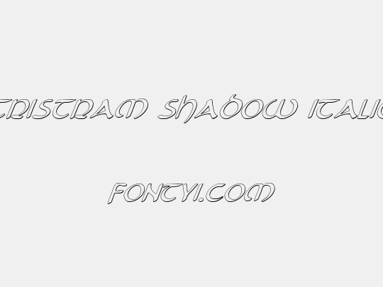Tristram Shadow Italic