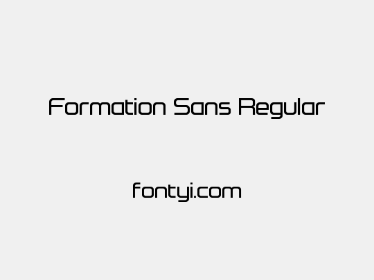 Formation Sans Regular