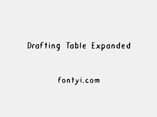 Drafting Table Expanded