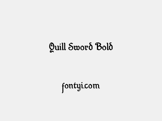 Quill Sword Bold