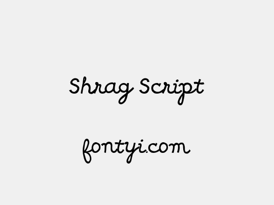 Shrag Script