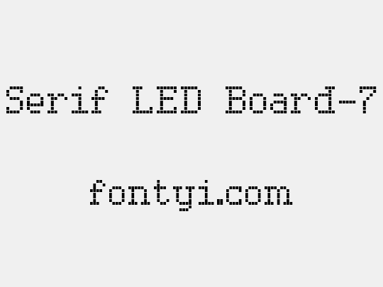 Serif LED Board-7