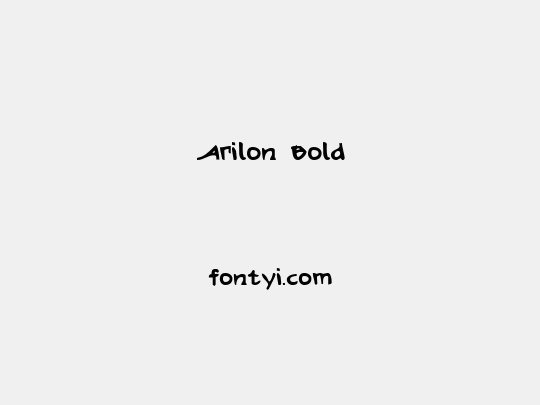 Arilon Bold