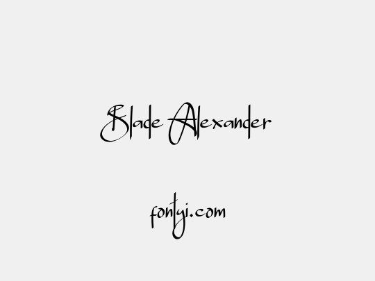 Blade Alexander