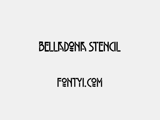 Belladona Stencil