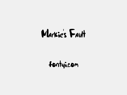 Markie's Fault