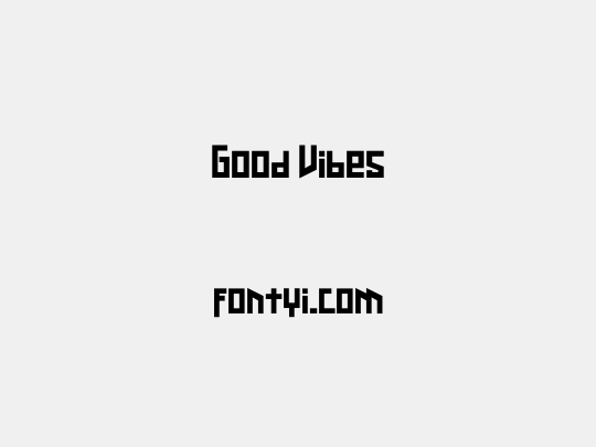 Good Vibes