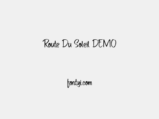 Route Du Soleil DEMO