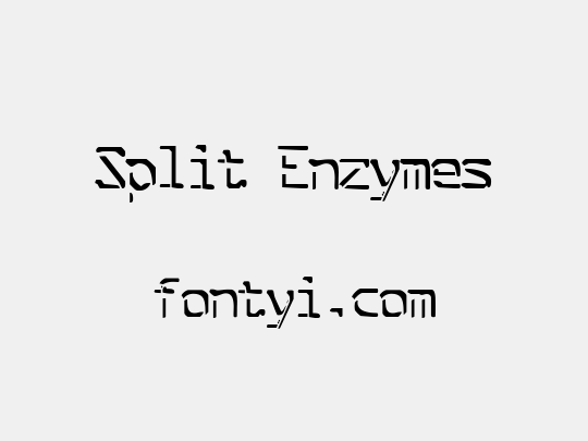 Split Enzymes
