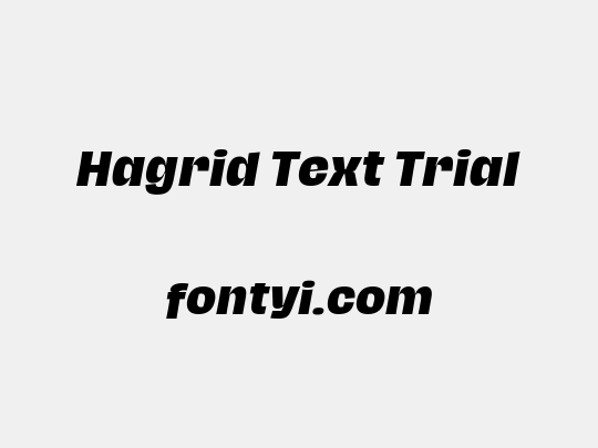 Hagrid Text Trial
