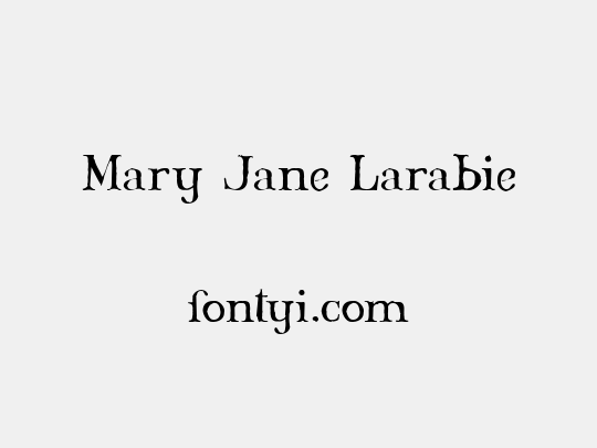 Mary Jane Larabie