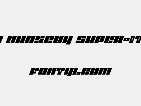 Star Nursery Super-Italic