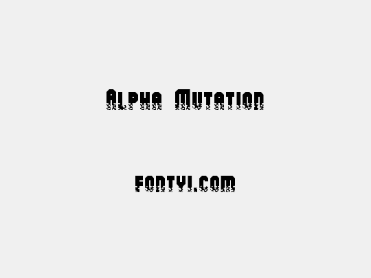 Alpha Mutation