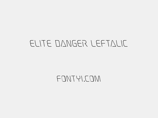 Elite Danger Leftalic